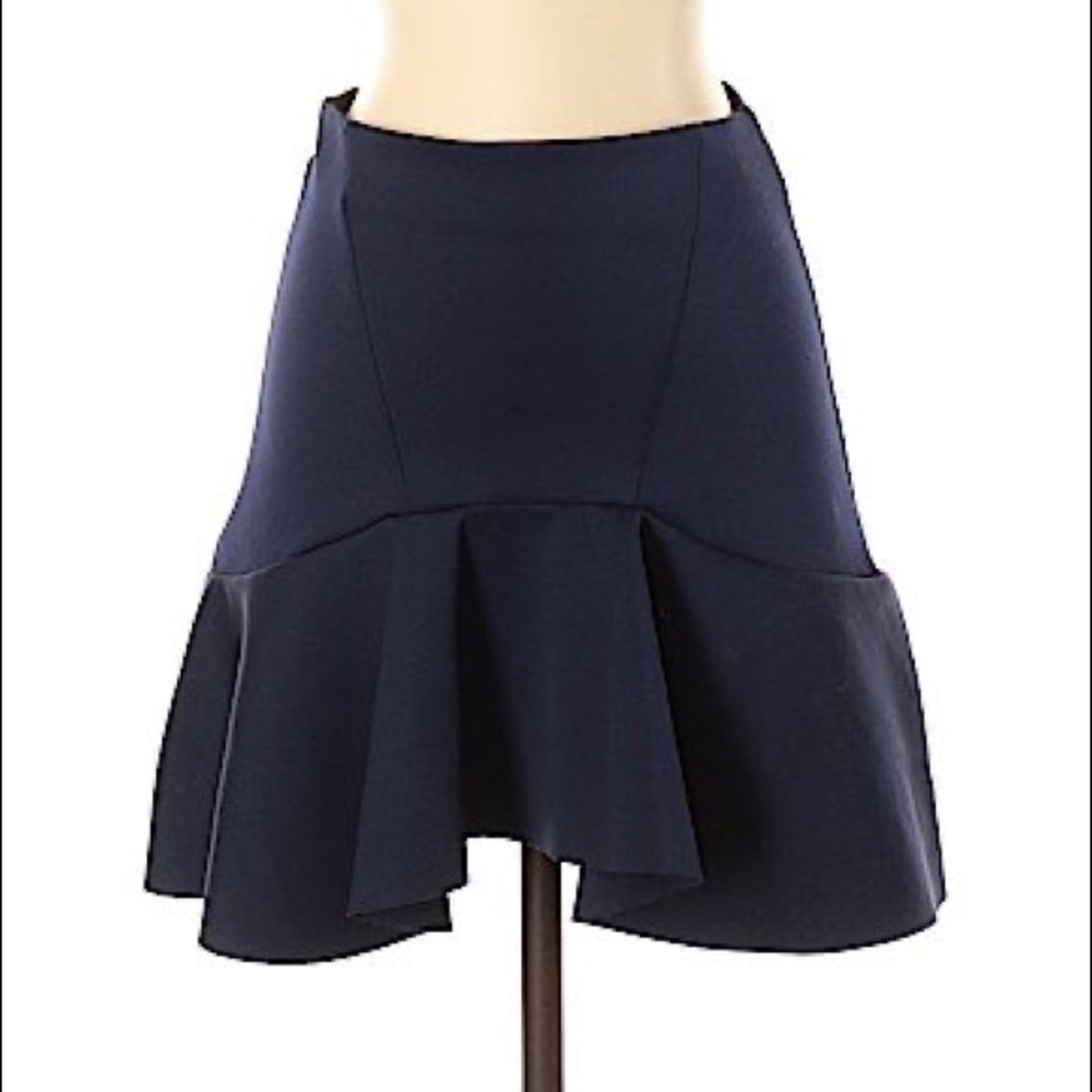 Zara Navy Blue Suit Skirt, Modern